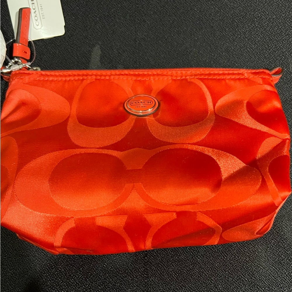 Orange Coach Pouch